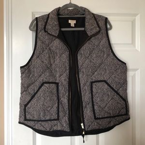 Women’s XL- J. Crew Herringbone Vest